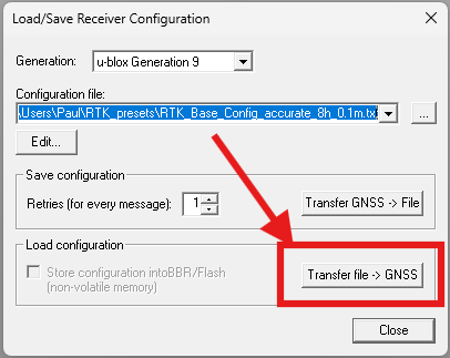 load configuration