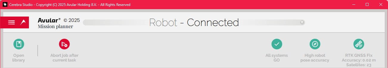 connected to a robot